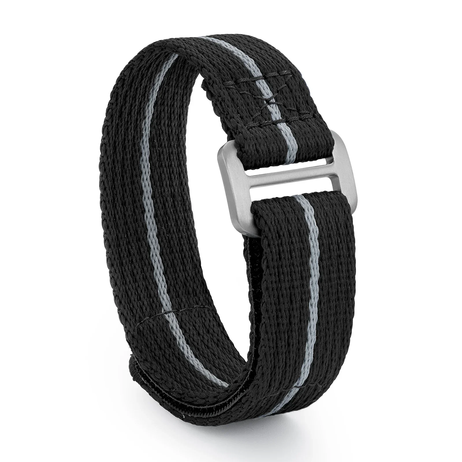 Premium Titanium Buckle Nylon Sports Watch Band - Military Grade Fabric Wristband Replacement Strap