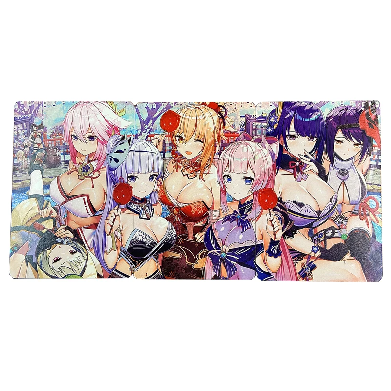 

Anime Genshin Impact Series Diy Collectible Cards Yae Miko Raiden Shogun Kamisato Ayaka Christmas Birthday Gifts Children's Toys