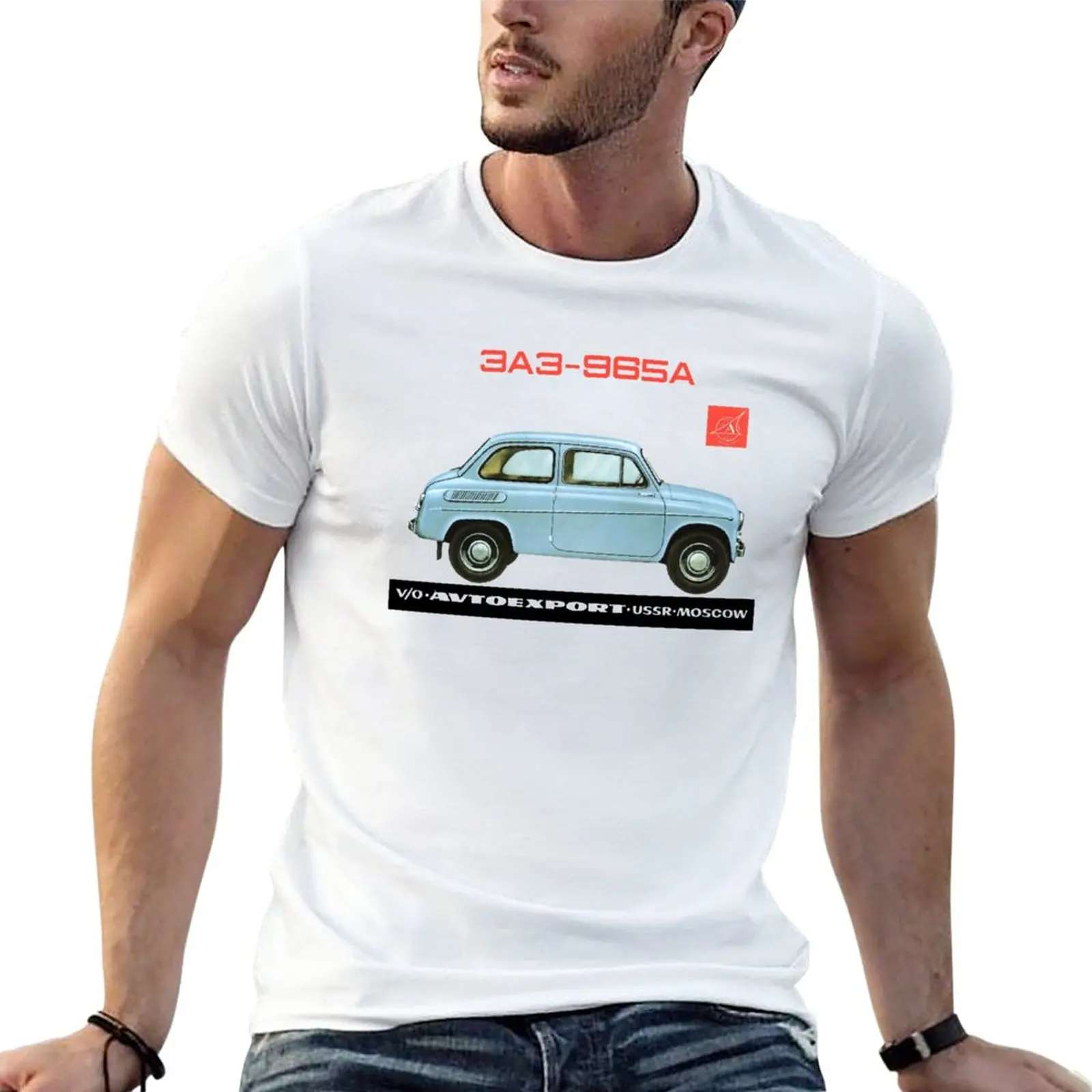 

New ZAZ ZAPOROZHETS 965A T-Shirt kawaii clothes man clothes T-shirts for men cotton