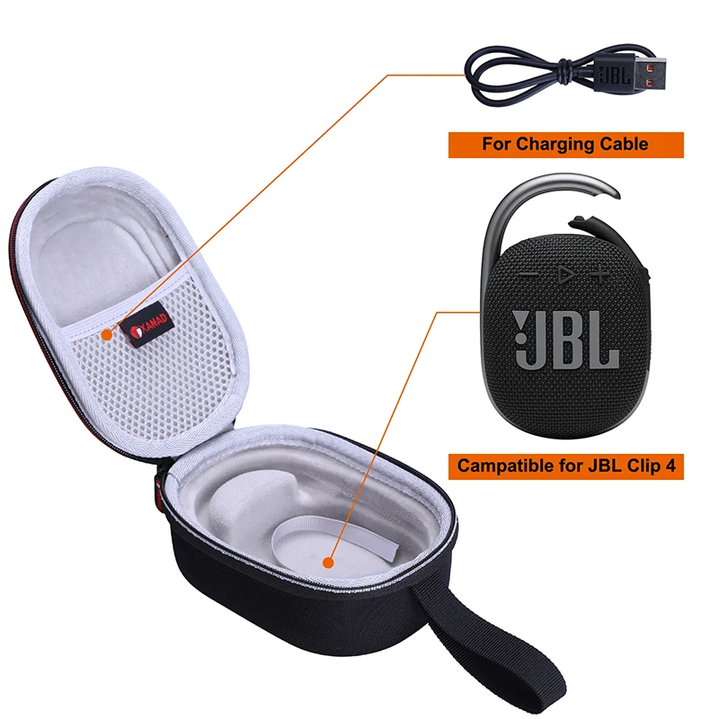 Xanad-estojo Rígido para Jbl Clip Alto-falante Portátil Impermeável Bolsa de Armazenamento - Image 3