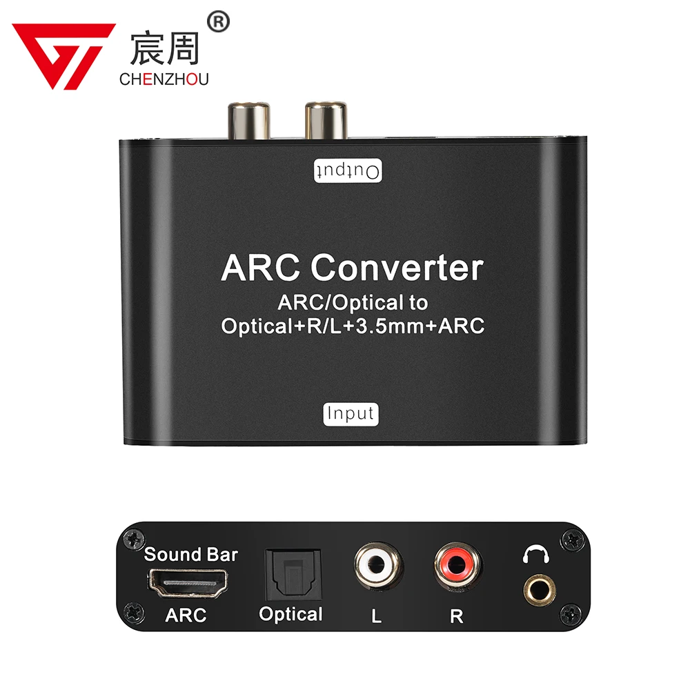 ARC аудио экстрактор 192 кГц HD аудио возврат ARC аудио экстрактор Цифровой оптический SPDIF к RCA L/R коаксиальный SPDIF 3,5 мм конвертер