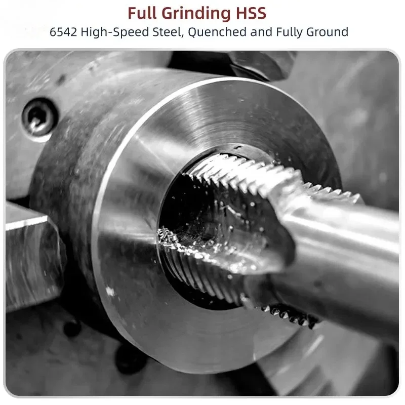 SLUGB 머신 탭 롱 렝스 익스텐드 HSS 스트레이트 플루트 우/좌 나사산 M2-M16 100mm