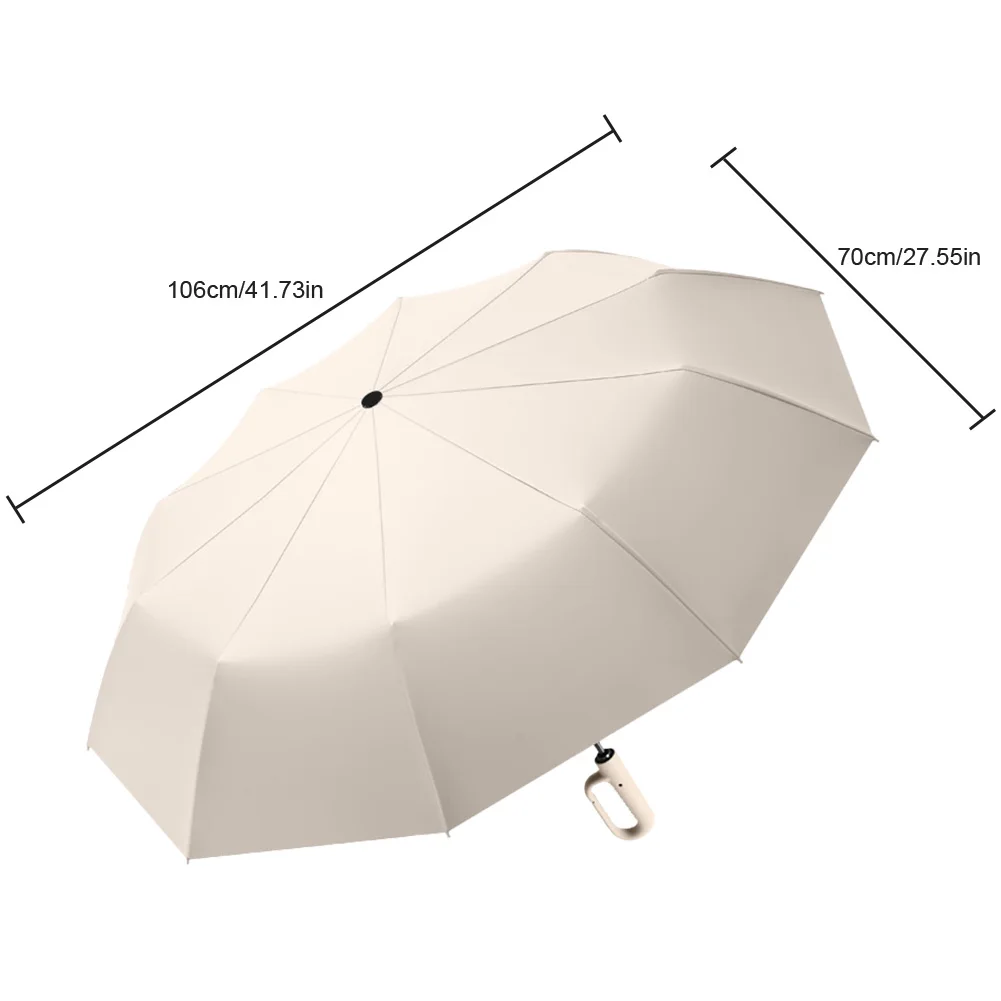 Fully Automatic Reverse Folding Umbrella Windproof Small Portable Umbrella Hangable UV for Men Women Teenage