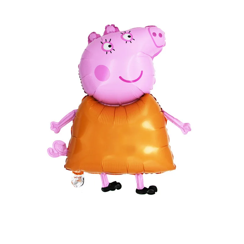 thumbnail image 1 of 1 pieza de globo con temática de Peppa Pig de dibujos animados, juguete de decoración de cumpleaños para niños de George, globo de aluminio, suministros para fiestas, decoración para baby shower, 1 of 5