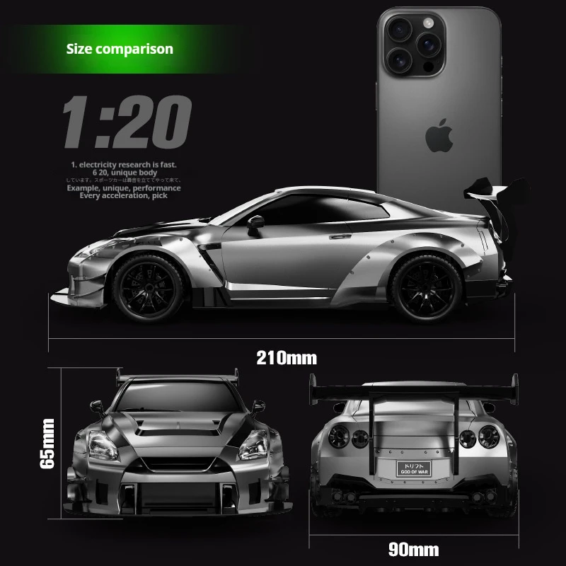 2025 New 1: 20 Rc Car 2.4ghz 080 Remote Control Car 4wd Off-Road High-Speed Drift Racing Car Boy Toy Birthday Gift Customization 3