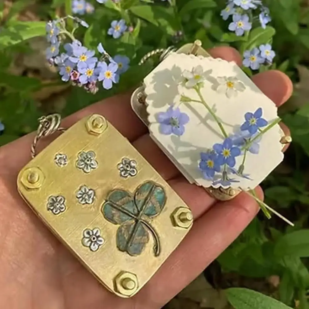 미니 금속 마이크로 플라워 프레스 키트, 컴팩트 DIY 드라이 플라워/식물 프레스 보존 도구, 스크랩북킹, 공예, 애호가 선물용
