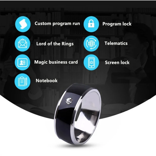 Bague Magique Nfc Pour Hommes, Anneau Numérique Intelligent Pour Téléphones  Android Avec Couple Fonctionnel, Anneau En Acier Inoxydable - Anneaux -  AliExpress