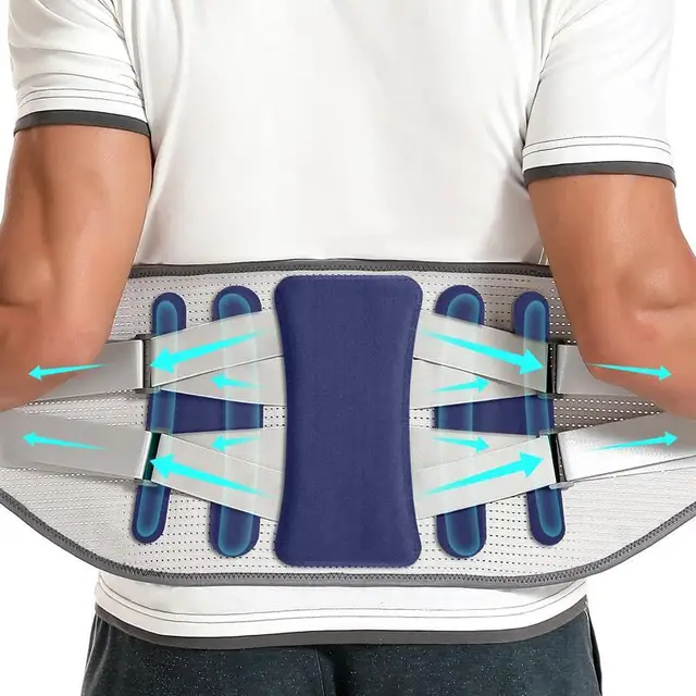 Lower Back Brace for Men and Women - Breathable Waist Lumbar Back