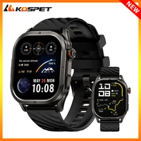 KOSPET MAGIC P10 Smart Watch For Men Dual-Band GPS Stainless Steel 5ATM IP69K Waterproof BT Call 1.96" AMOLED for Android iOS