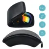 EVA Goggles Protective Case for Skiing Snowboard Waterproof Eyewear Snowboard Goggles Case with Carabiner Outdoor Sport Parts 1