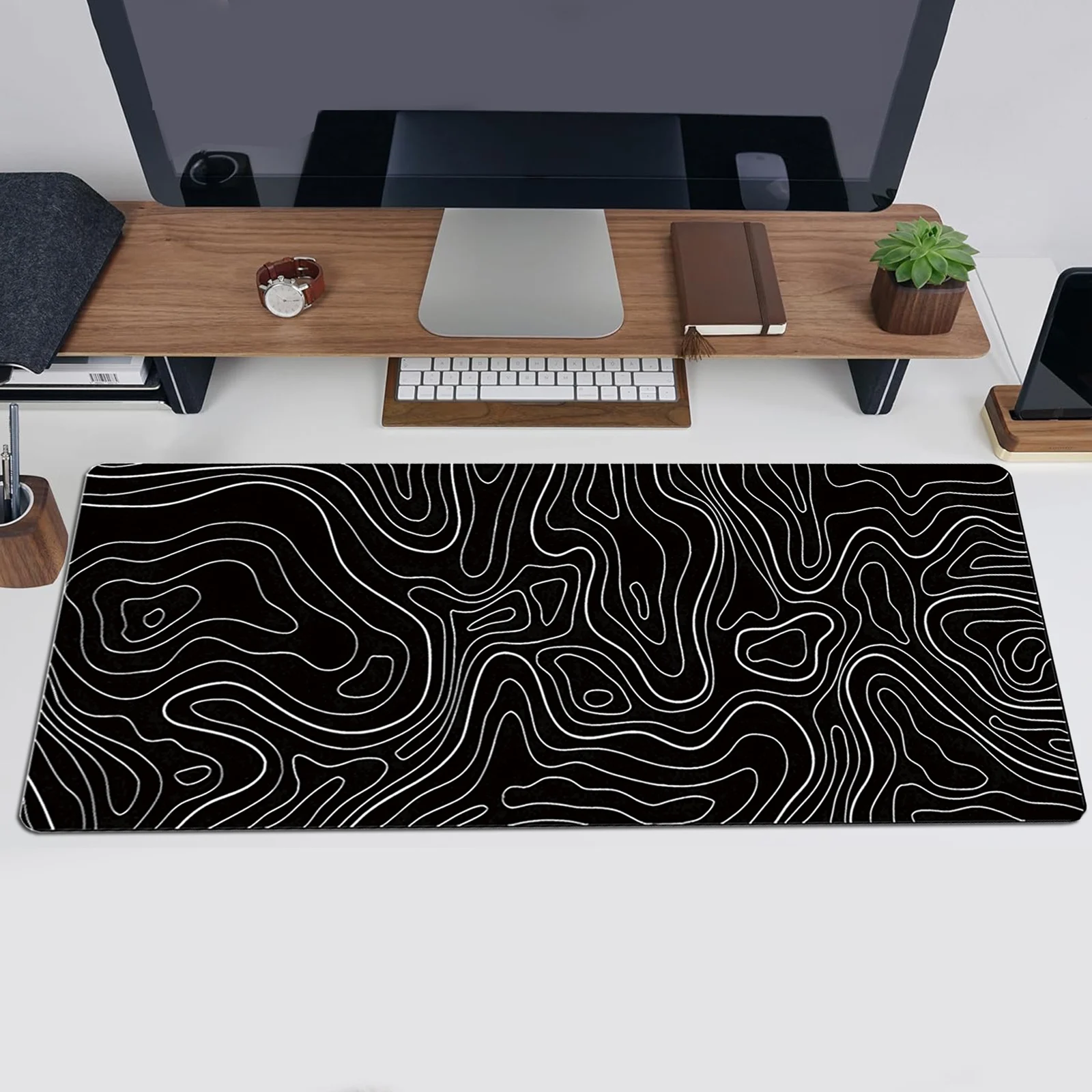 1PC Large Mouse Pad, Office Gaming Table Mat, Non-slip Rubber Base Washable Mouse Pad for Work, Gaming and Office Cute Mouse Pad 2