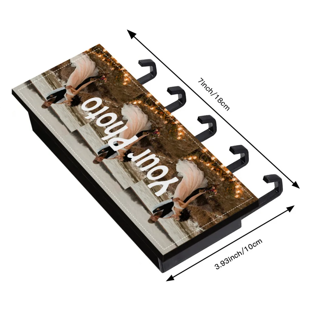 Personalized Key Holder for Wall, Custom Key Hooks with Photo, Key Organizer Rack, Key Hanger for Entryway, Hallway, Kitchen 2