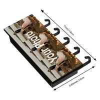 Personalized Key Holder for Wall, Custom Key Hooks with Photo, Key Organizer Rack, Key Hanger for Entryway, Hallway, Kitchen 2