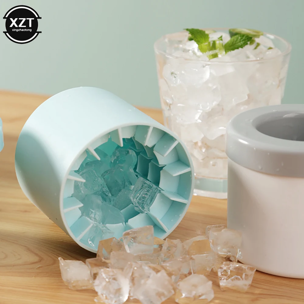 Silicone Ice Bucket Cup Mold For Making Ice Cubes Tray Freeze Quickly Food-grade  Creative Design Ice Bucket Frozen Drink Tools - Ice Cream Tools - AliExpress