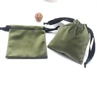 Зелёные бархатные подарочные пакеты с логотипом 50 шт