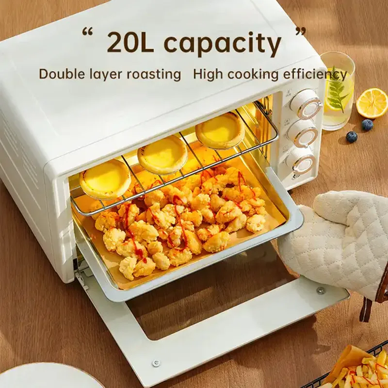 Professional Custom Color Electric Oven With Timer 22L Smart Home Baking Electric Toaster Oven 3