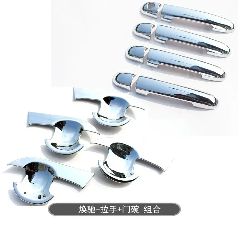 High-quality ABS for KIA PEGAS-Chrome Car Outer Door Handle Cover Door Bowl Protection Covers Car Styling