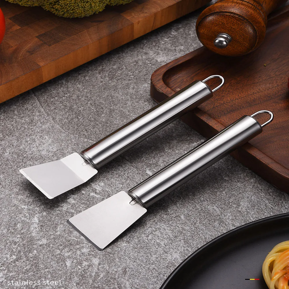 Multifunctional Stainless Steel Kitchen Cleaning Spatula Scraper Ice  Defrosting Remover Oil Stain Cleaning Tool Kitchen