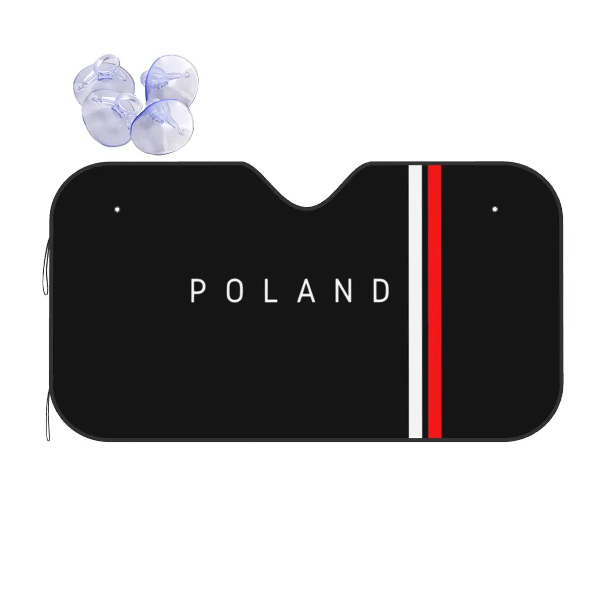 

Poland Flag Vintage Sunshade Windscreen 70x130cm Foils Sun Visor Blinds