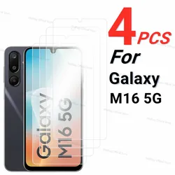 Premium Tempered Glass Screen Protector - Full Adhesive Coverage, 2/4 PCS for 4PCS Tempered Glass (For Galaxy M16 5G)