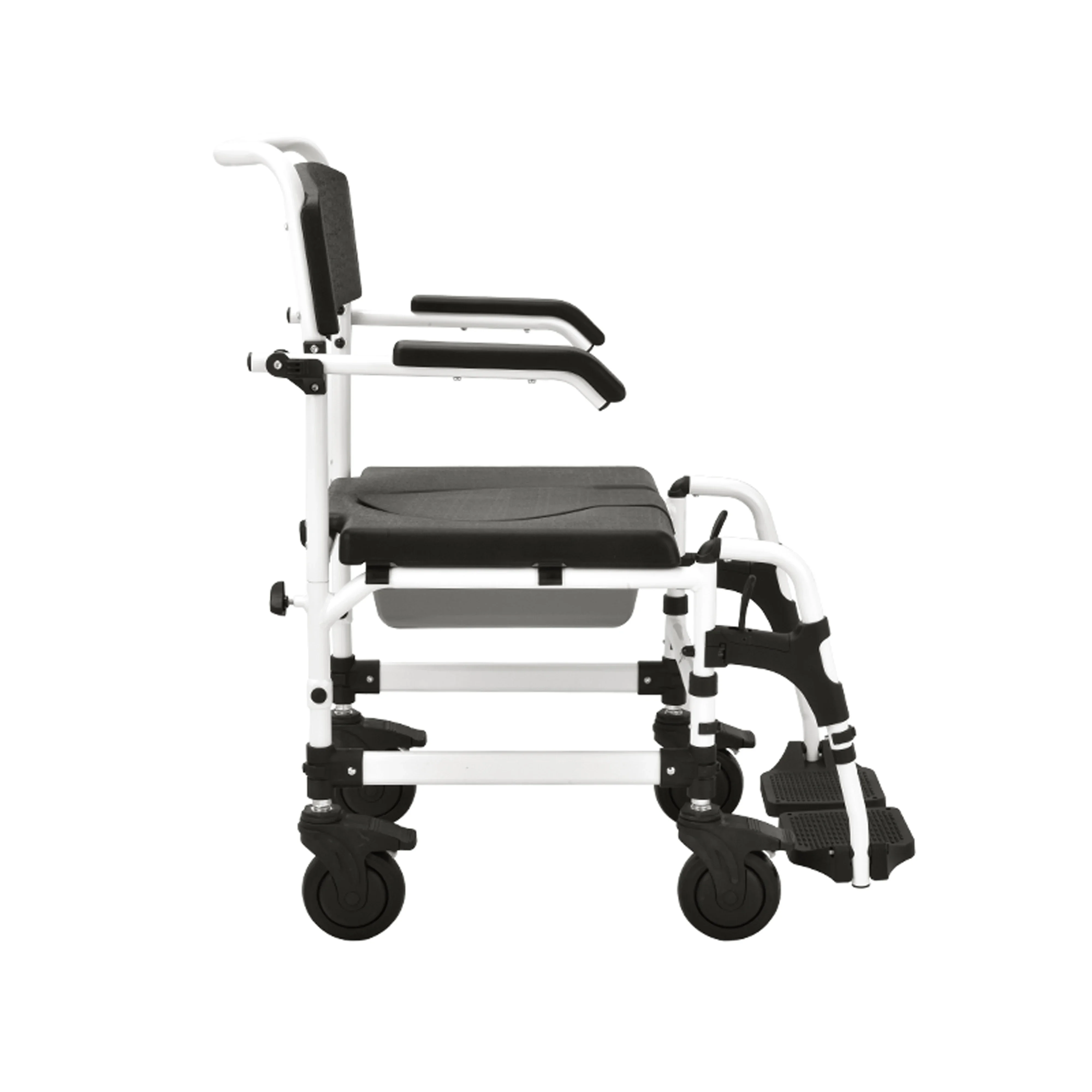 Powder Coat Stainless Steel Pregnant Woman Transfer Commode Toilet Chair 6