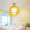 Soccer Ball LED Ceiling Lights 220V E27 Football Bar Club Ceiling Lamp Creative Kids Boy's Bedroom Decoration Light Chandelier 5