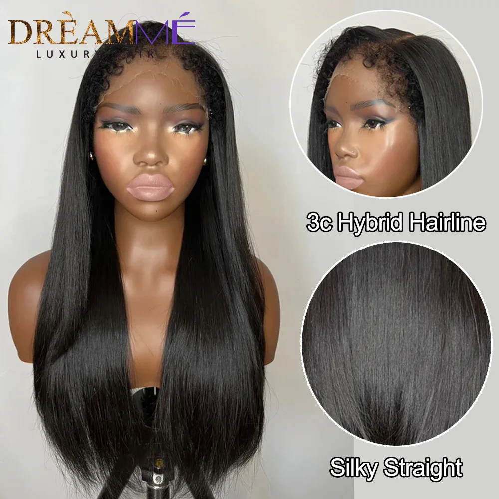 34 Inches Wear and Go Glueless Wig 180% Straight Curly Baby Hair Wigs For Women 5x57x5 Pre-cut Lace Closure 360 Full Lace Wig