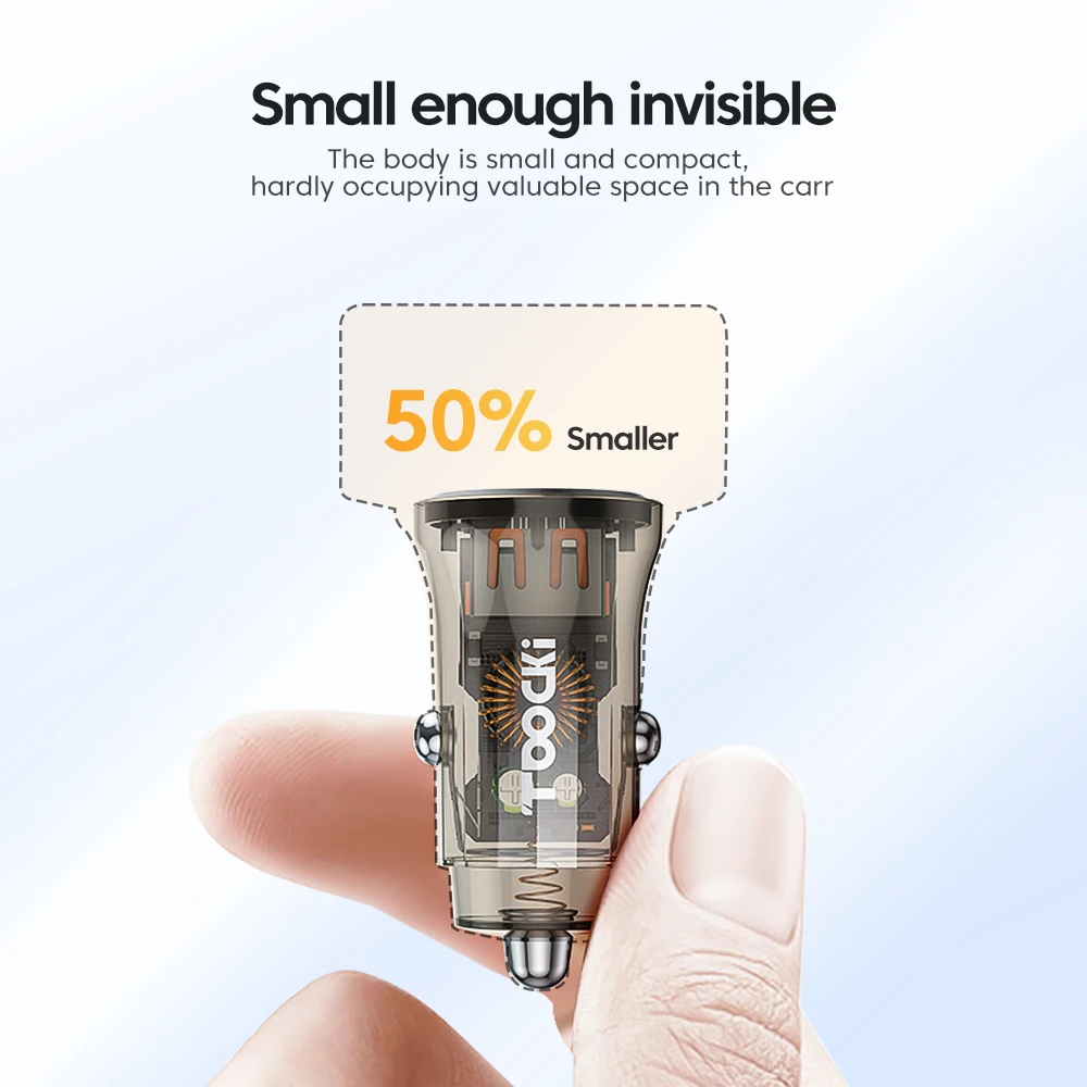 USB C Car Phone Charger QC 4.0 PD3.0 45W Fast For iPhone 14 13 12 Samsung S22 Ultra Xiaomi Huawei Poco