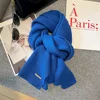 Classic Women'S Soft Long Scarf Winter Warm Wrap Shawl Solid Color Winter Unisex Scarf For Outdoor Travel Ski Snow Scarves 6