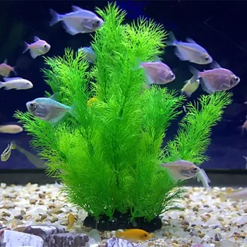 Artificial Aquarium Decor Plants Underwater Water Grass Aquatic Plastic Plants For Fish Tank Aquarium Decorations 1