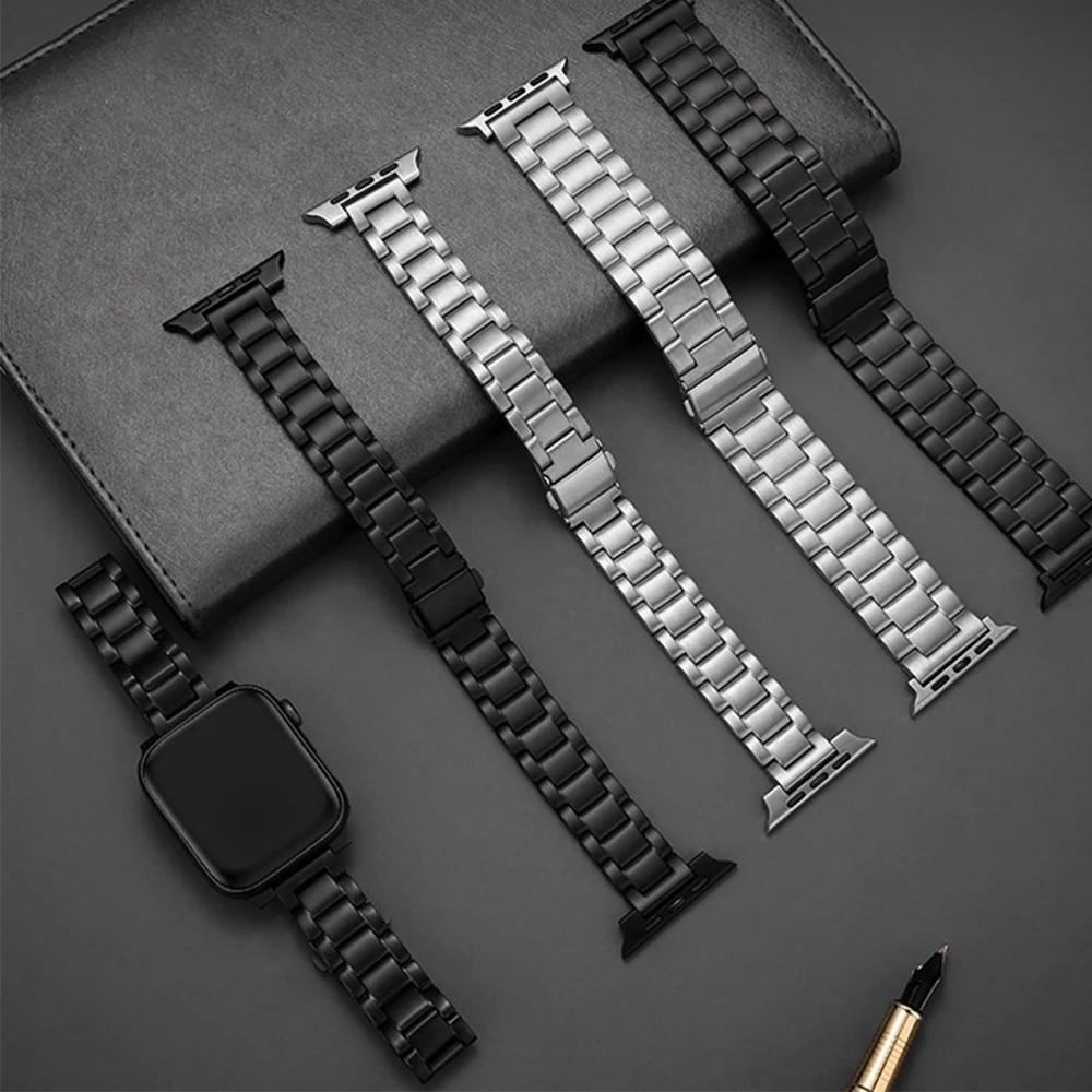 

Тонкий титановый ремешок 45 г для Apple Watch 8 7 6 5 4 Se, тонкий браслет для Iwatch Ultra 49 мм 38 42 мм, 45 мм 41 мм 40 мм 44 мм