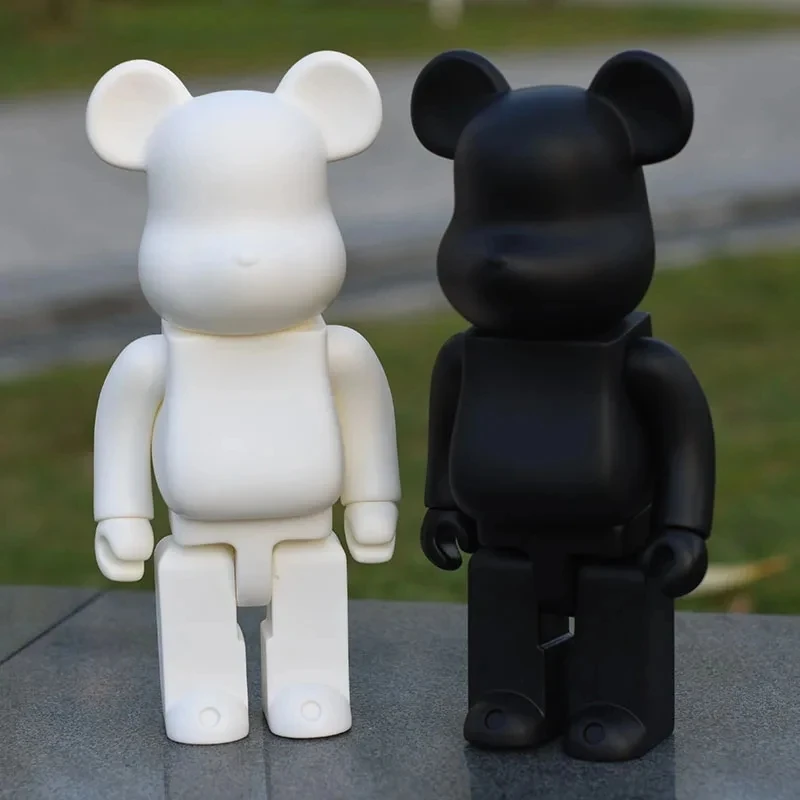 Mini Brick Figure 28cm Galaxy Painting Bear 3D Model Children Birthday Gift