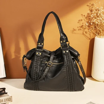 Annmouler Borse hobo da donna in pelle lavata di grande capacità, borse spaziose con tracolla, miglior regalo per le donne, per lei