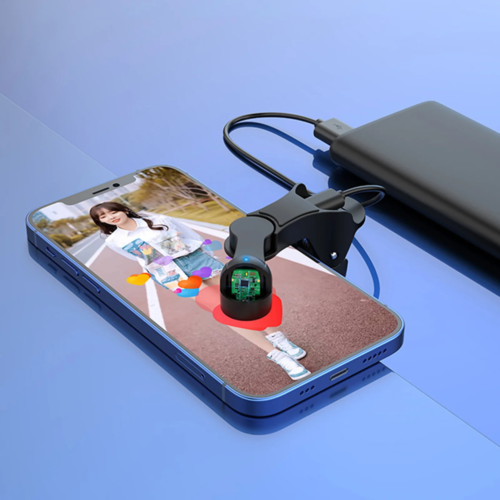 Clicker automático tela do telefone para Smartphone, dedo simulado clicando  dispositivo, jogos, acessórios de compras, Screen Tapper - AliExpress