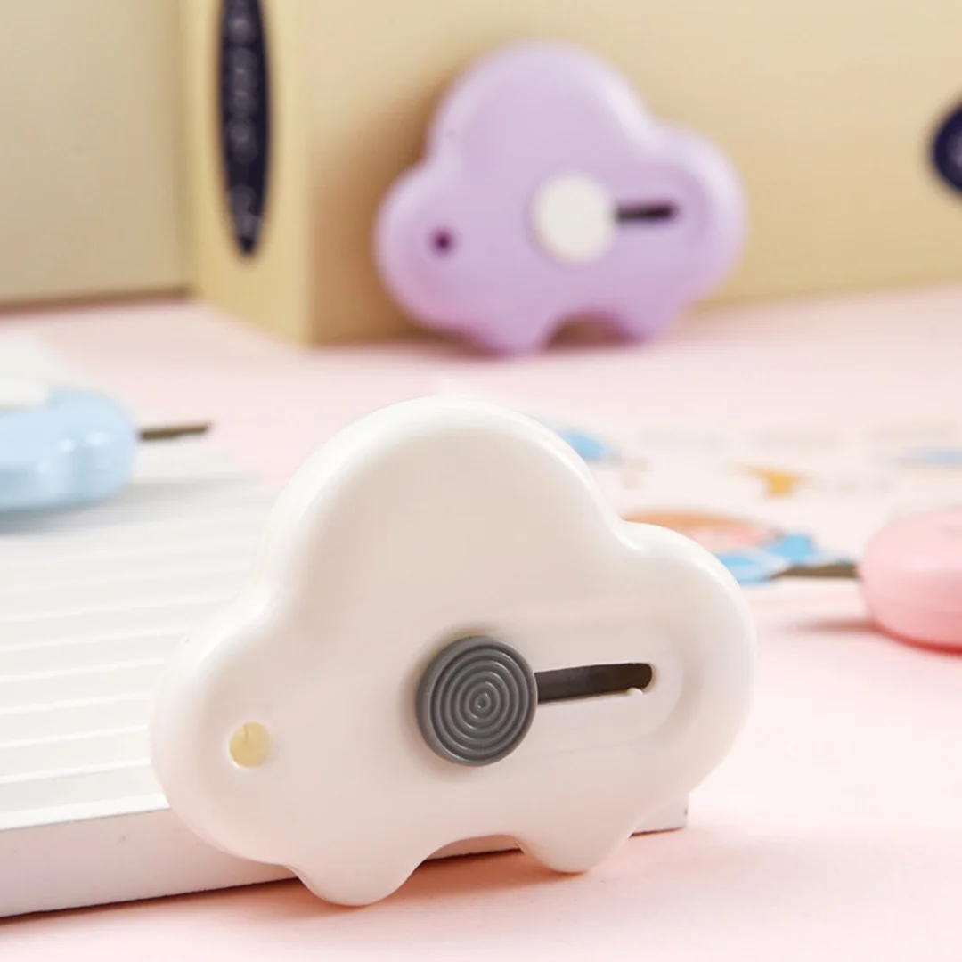 귀여운 미니 자동차 모양 다용도 칼 휴대용 종이칼 개봉칼 택배 상자 개봉 도구