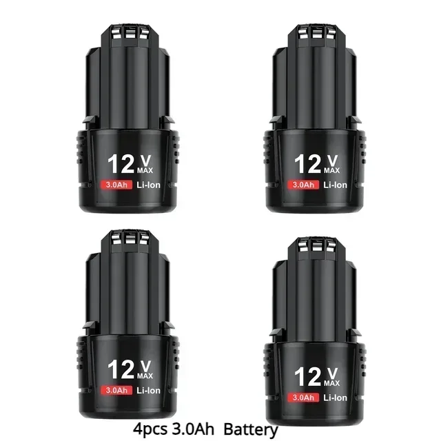 4pcs 3000mAh