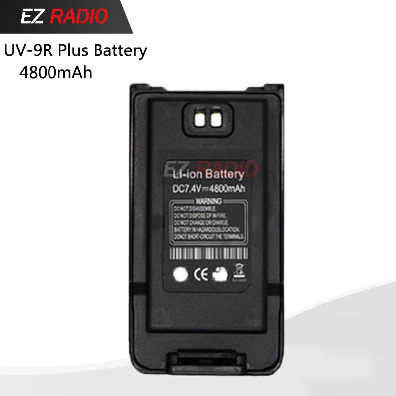Baofeng-Waterproof Walkie Talkie Battery UV-9R Plus 1800mAh Two Way Ham Radio Accessories UV 9R Pro T57 Batteries 6