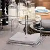 New Sleek Lucite Napkin Holder Acrylic Tissue Box Holder Desktop Napkin Holder Tissue Box Organizer Hotel Restaurant Table Decor 5