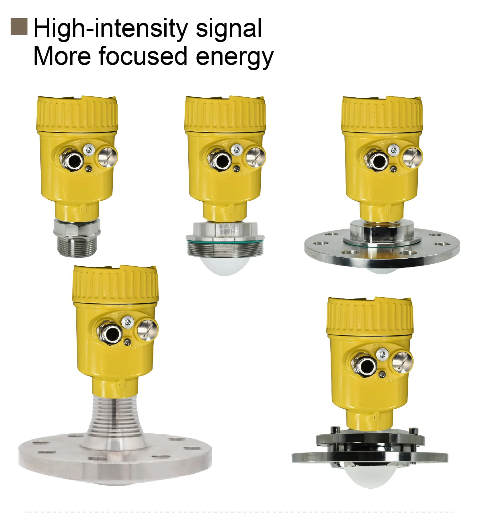 80GHz Radar Level Sensor 0-35M Non-contact Liquid Solid Measurement 4-20mA 3.5 I