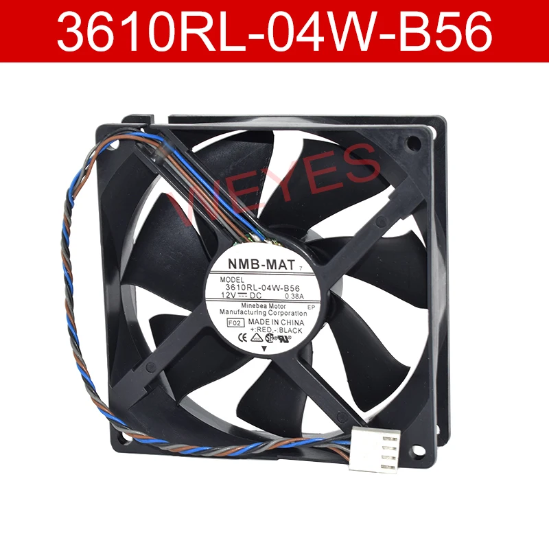 

9025 DC12V 3610RL-04W-B56 Cooler New 9CM 0.38A 4Pins PWM Chassis Cooling Fan 90*90*25MM For NMB-MAT