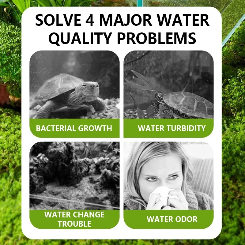 Aquarium Turtle Low Water Level Filter Turtles Tank Feces Suction Three-In-One Energy-Saving 5W Small Water Purification Filters