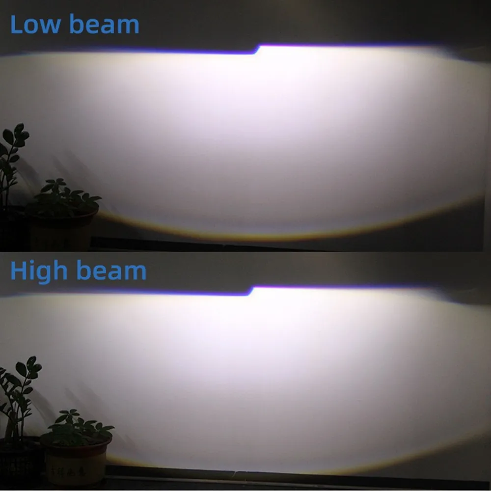 H4 Led Lens Y2 H4 LED Mini Projector Lens 110W Bright Headlight Bulb 6000k White