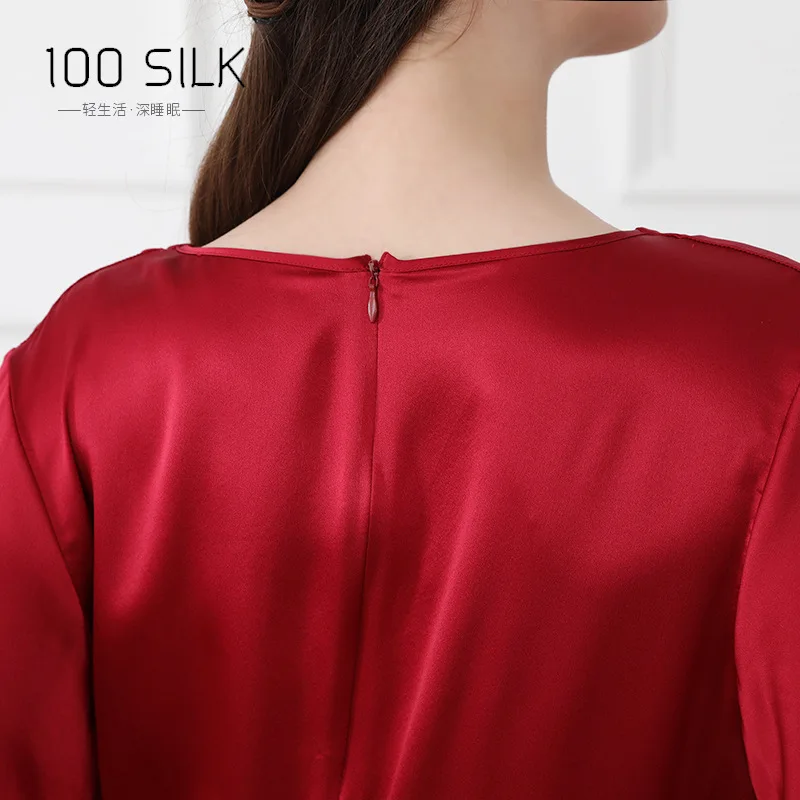 100 mulberry silk dress Vneck large 