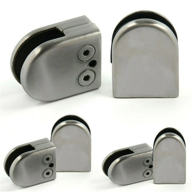 4/8PCS Round Shelves Support Brackets Clamps Clips for 6-12mm Glass Wooden Acrylic Adjustable Screw glass shelf clamp holder,shelf support brackets
