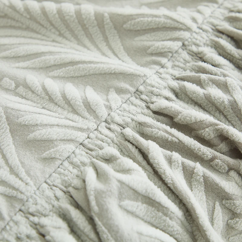 1 PC Jacquard Sofa Cover With Skirt Splash Can Be Easily Removed Couch Cover Protector Of Bench With Armrest Plant Pattern_voghion.com