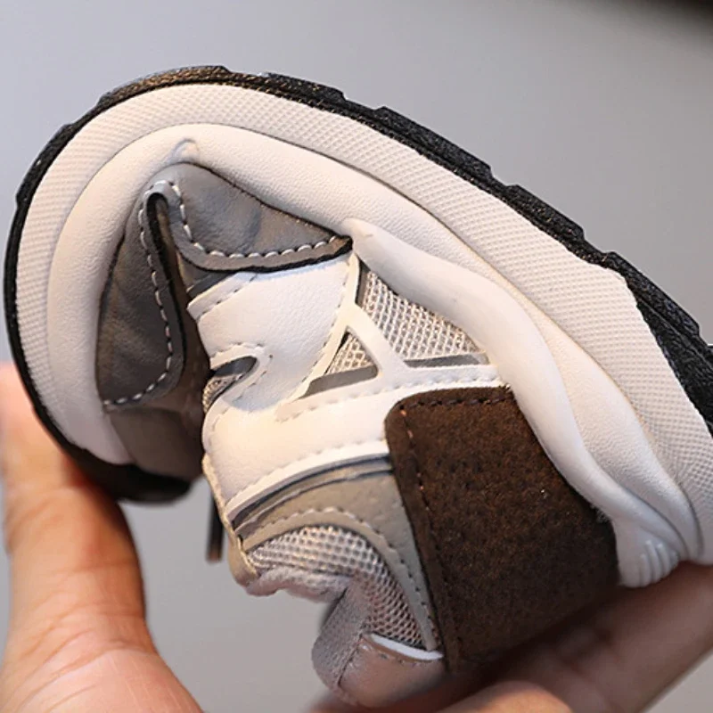 Zapatillas deportivas coreanas de cuero para niños y niñas, nuevas, de suela blanda, para primavera y otoño_voghion.com