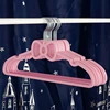 10pcs Clothes Hanger Love Bow Plastic Bold Without Trace Non Slip Home Balcony Dormitory Multi Purpose Portable Drying Tool 4