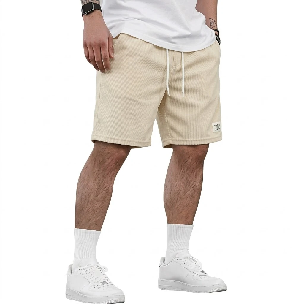 Mens Summer Solid Color Casual Shorts and Lightweight Beach and Fitness Bottoms Loose Fit Work Gym Shorts for Everyday Wear