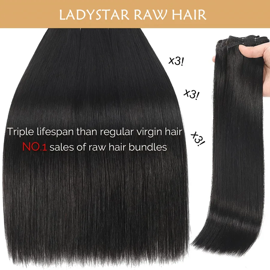 Straight Bundles Human Hair 13A Brazilian Raw Virgin Human Hair Bundles Quick Weave Extension Natural Color for Women