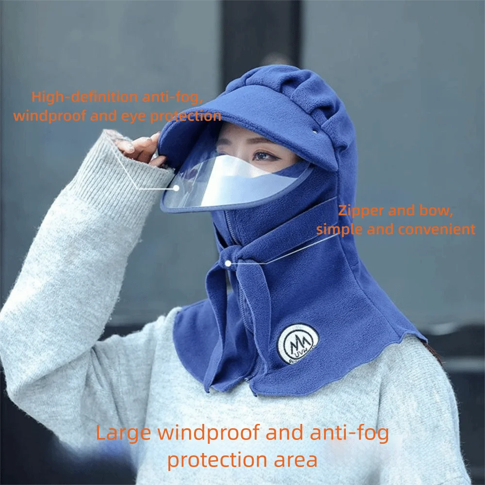 Polyester Windproof Balaclava Hat for Winter Cycling